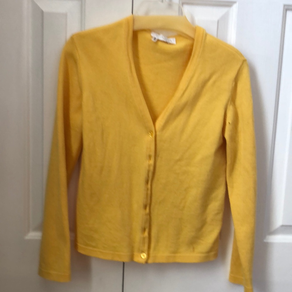 Escada yellow sweater.